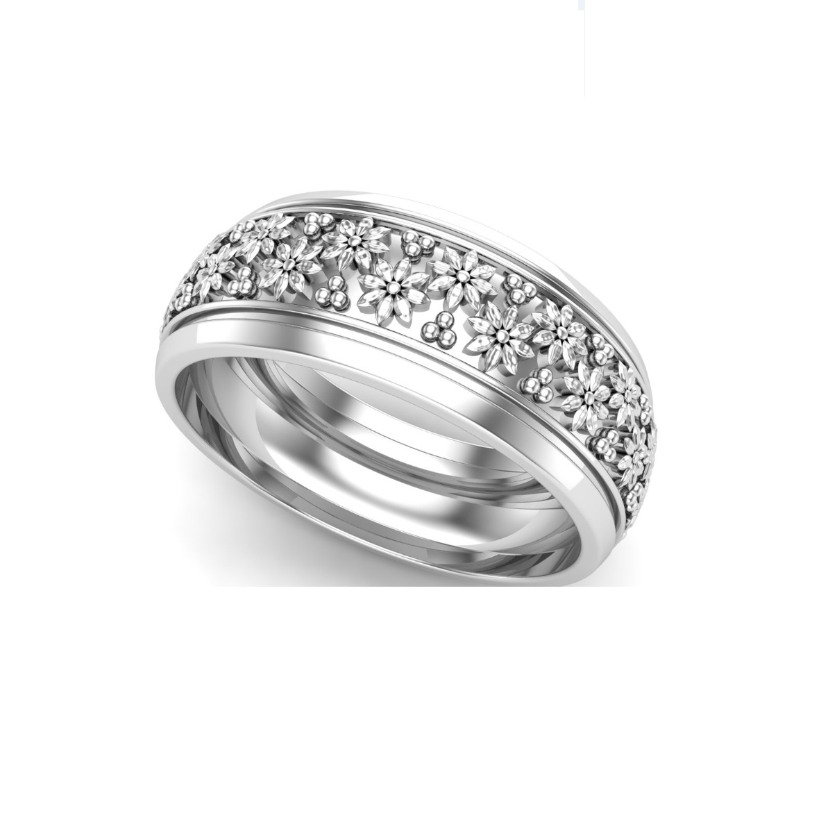 Bague anneau argent Spring